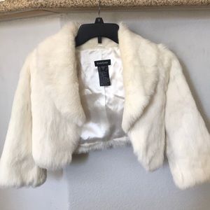 Bebe Rabbit Fur Shrug